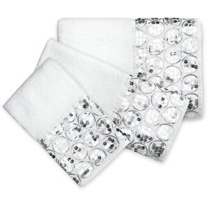 Popular Bath Sinatra White, 3-Piece Bathroom Pool, Hand, Wash Towel Set